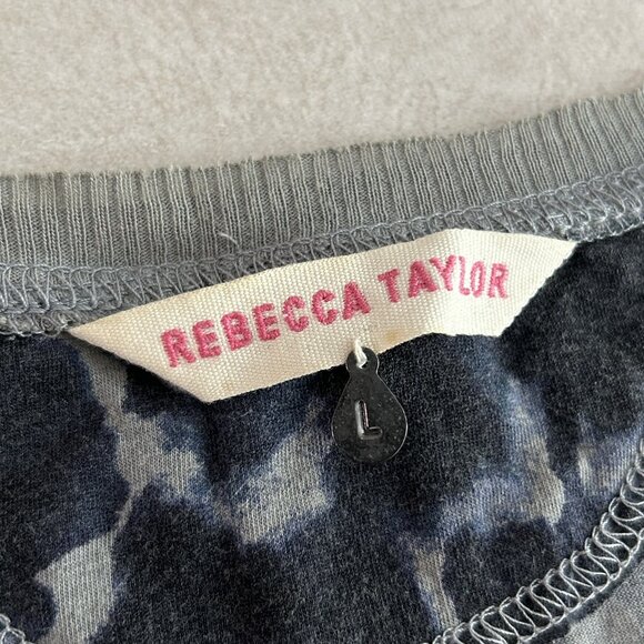 Rebecca Taylor Watercolor Leopard Burnout Tank ASO Aria Montgomery - Picture 5 of 8